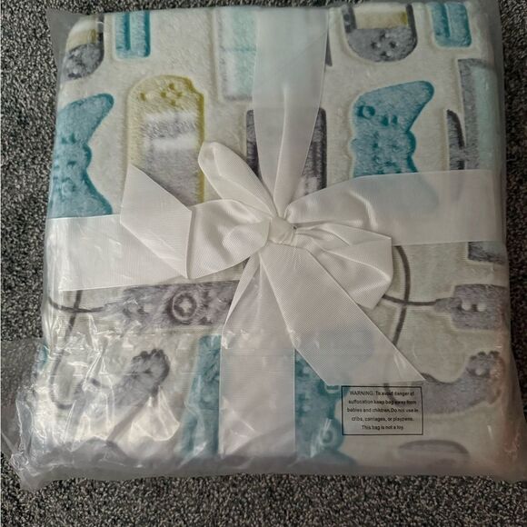 Gamer Plush Sherpa Soft Glow in the Dark Throw Video Game Controller Gaming - Picture 5 of 5